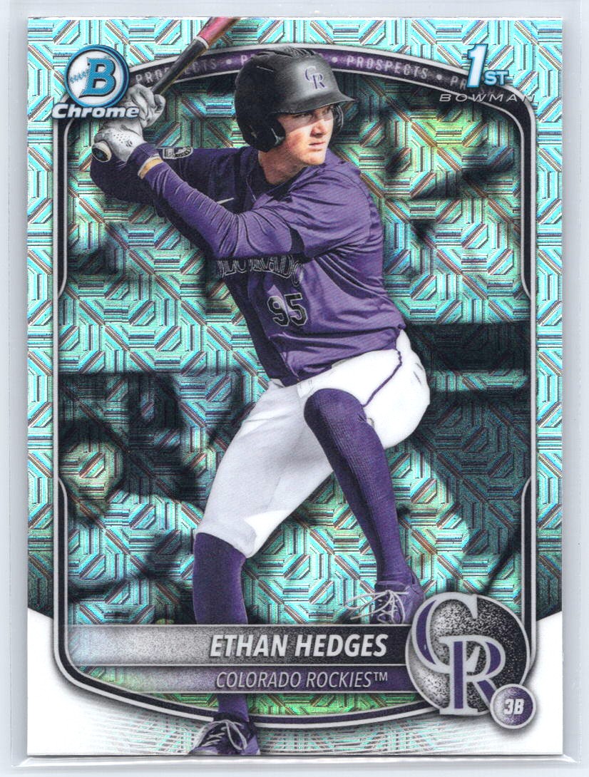 2025 Bowman Draft #BDC-148 Ethan Hedges Chrome Mojo Refractor