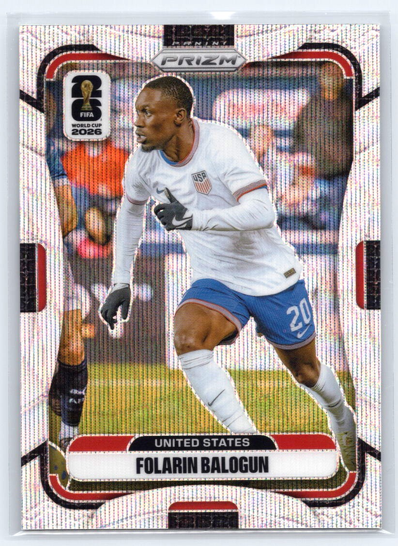 2026 Panini Prizm FIFA World Cup #438 Folarin Balogun Wave Prizms