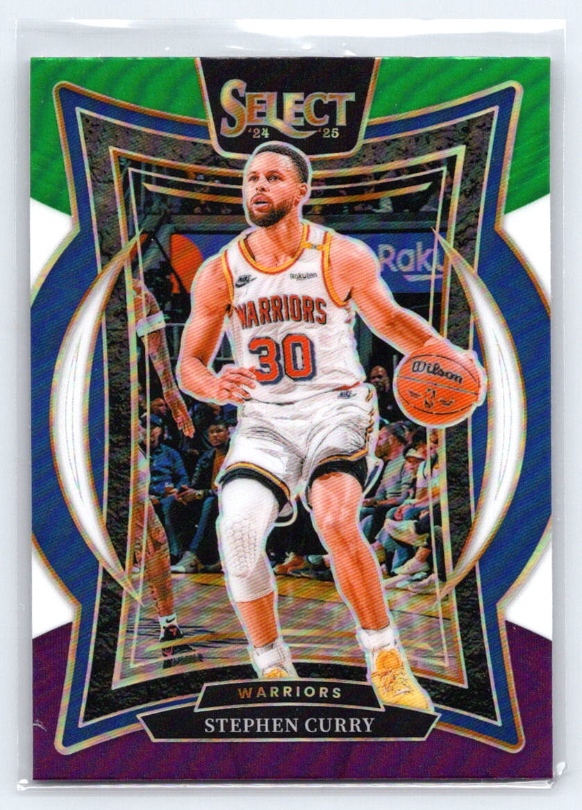 2024-25 Panini Select #7 Stephen Curry Tri-Color Prizm