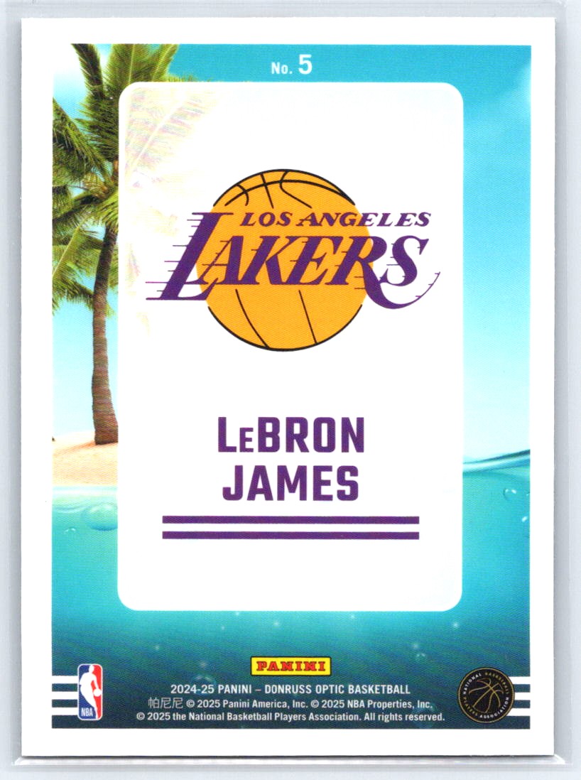 2024-25 Donruss Optic #5 LeBron James Splash!