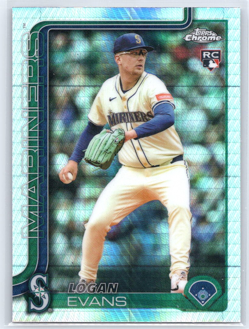 2025 Topps Chrome Update #USC194 Logan Evans Prism Refractors