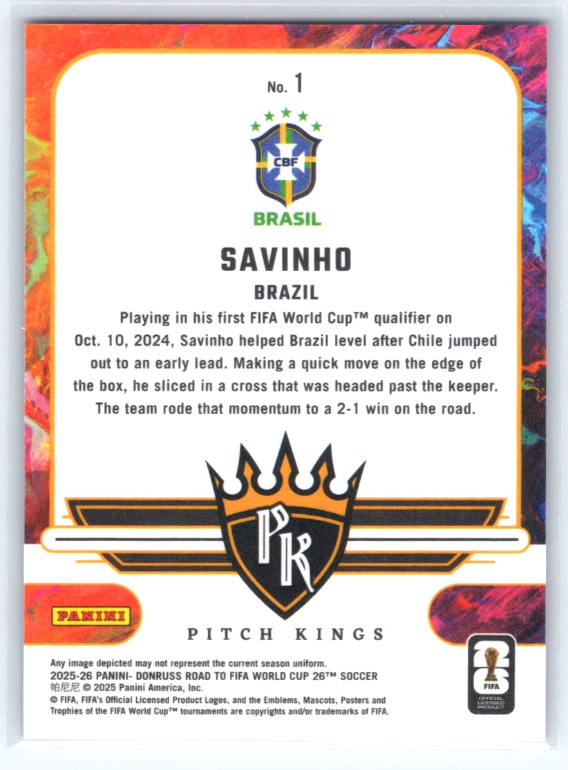 2025-26 Donruss Road to FIFA World Cup #2 Bruno Fernandes Pitch Kings Blue #/199