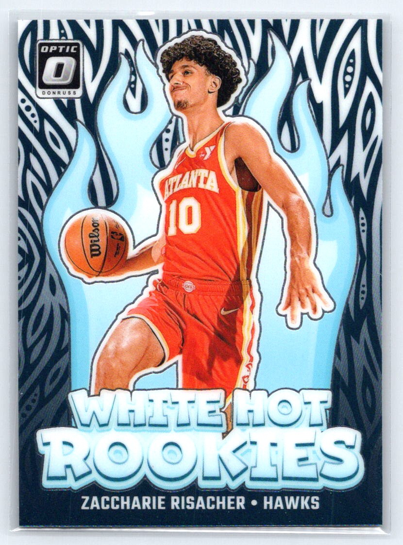 2024-25 Donruss Optic #4 Zaccharie Risacher White Hot Rookies