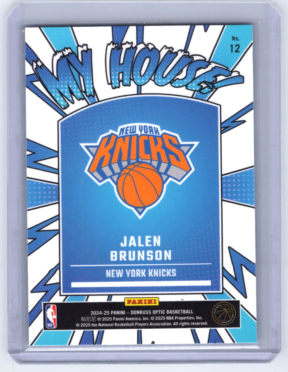 2024-25 Donruss Optic #12 Jalen Brunson My House