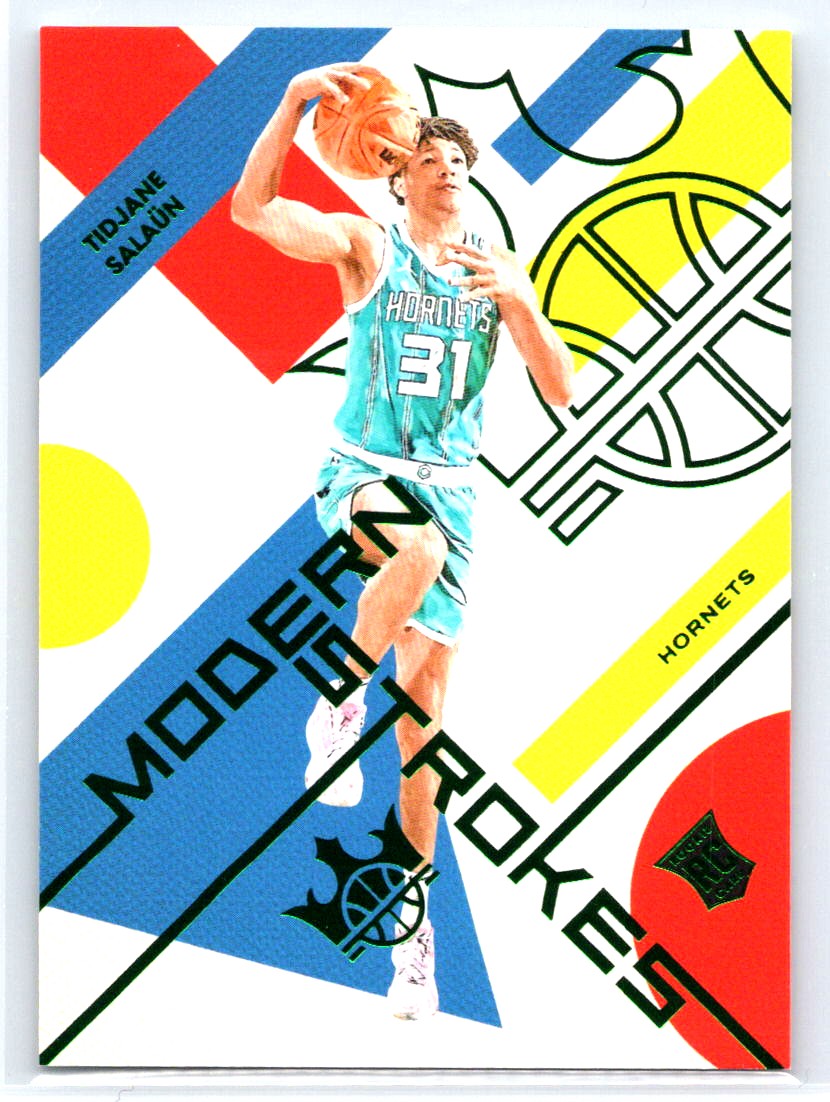 2024-25 Panini Court Kings #22 Tidjane Salaun Modern Strokes Jade #/49