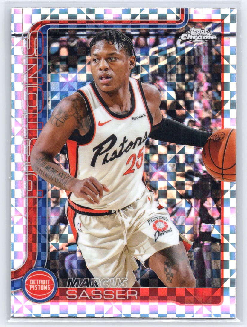 2025-26 Topps Chrome #35 Marcus Sasser X-Fractor