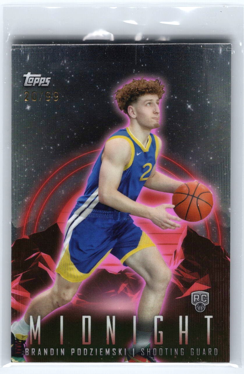 2023-24 Topps Midnight #89 Brandin Podziemski Twilight #/99