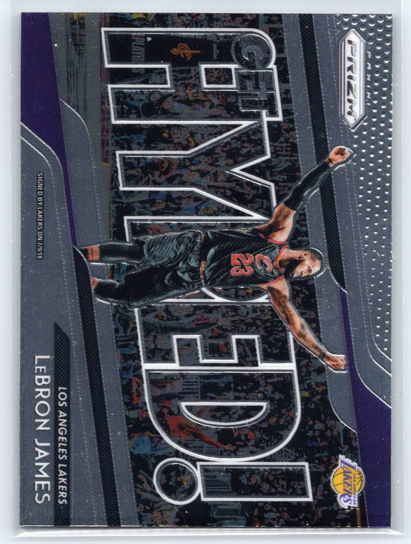 2018-19 Panini Prizm #4 LeBron James Get Hyped!