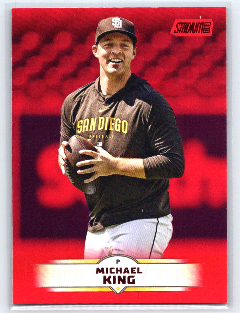 2025 Stadium Club #128 Michael King Red Foil
