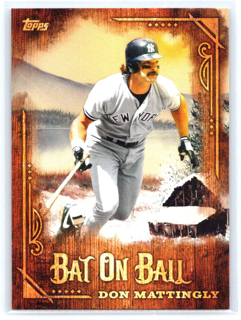 2025 Topps x Bob Ross: The Joy of Baseball #BOB-17 Don Mattingly Bat On Ball