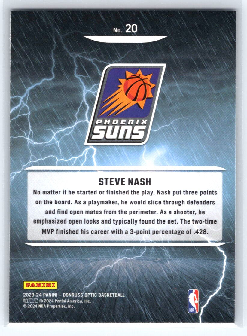 2020-21 Donruss Optic #20 Steve Nash Raining 3s