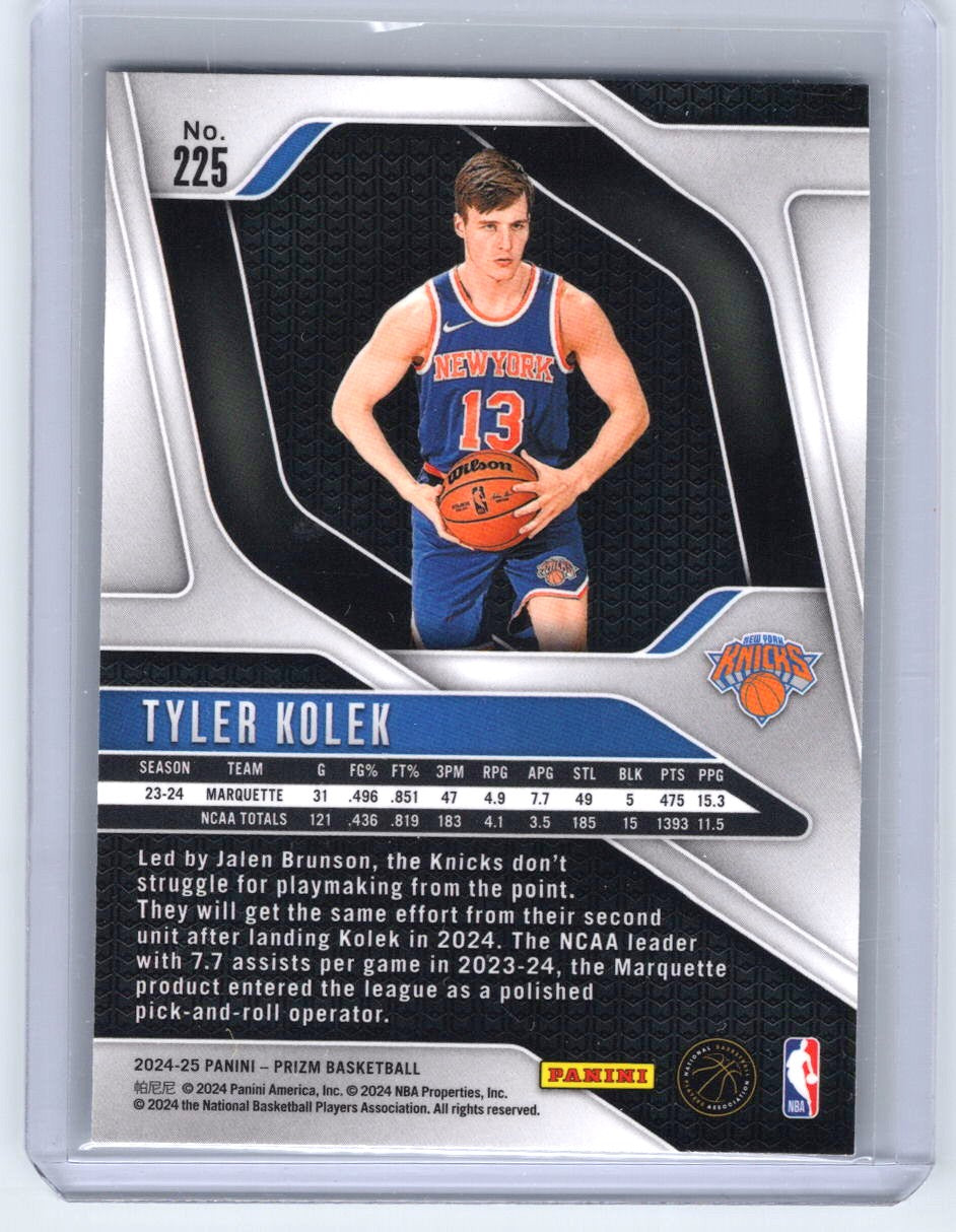 2024-25 Panini Prizm #225 Tyler Kolek