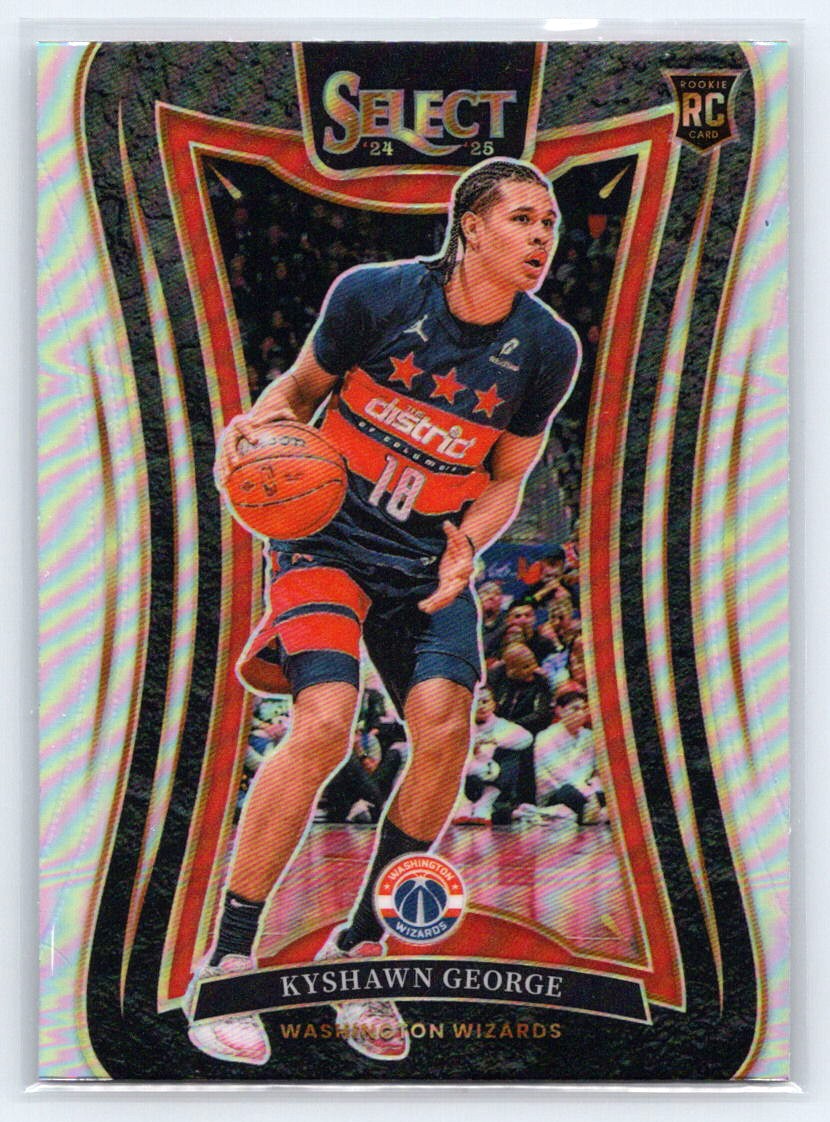 2024-25 Panini Select #374 Kyshawn George Silver Prizm