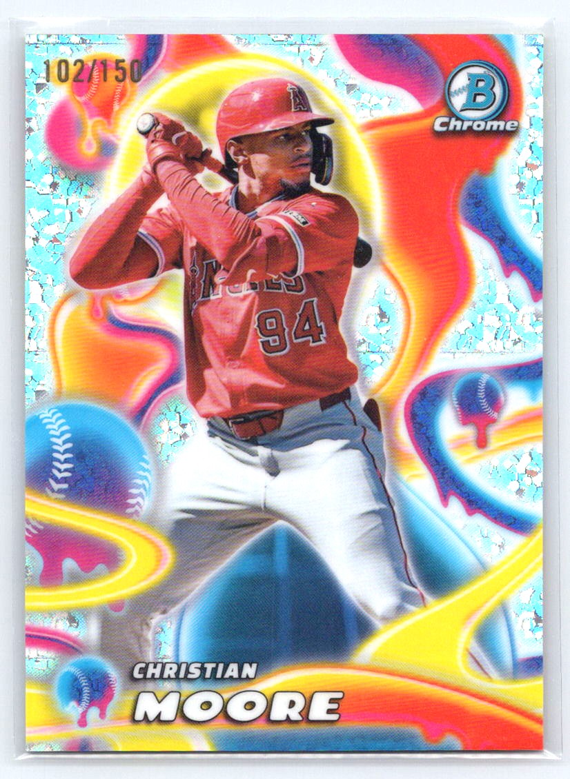 2025 Bowman Chrome #MM-3 Christian Moore Melt Mashers Mini-Diamond #/150
