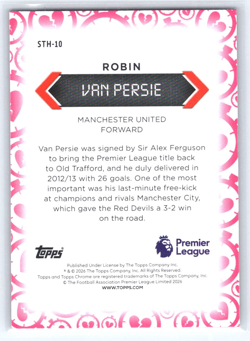 2025-26 Topps Premier League #STH-10 Robin van Persie Stoppage Time Heartbreaker