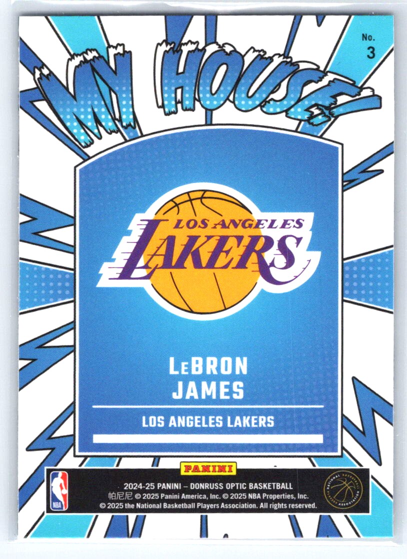 2024-25 Donruss Optic #3 LeBron James My House