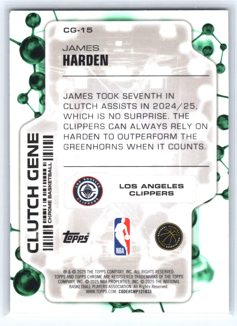 2025-26 Topps Chrome #CG-15 James Harden Clutch Gene