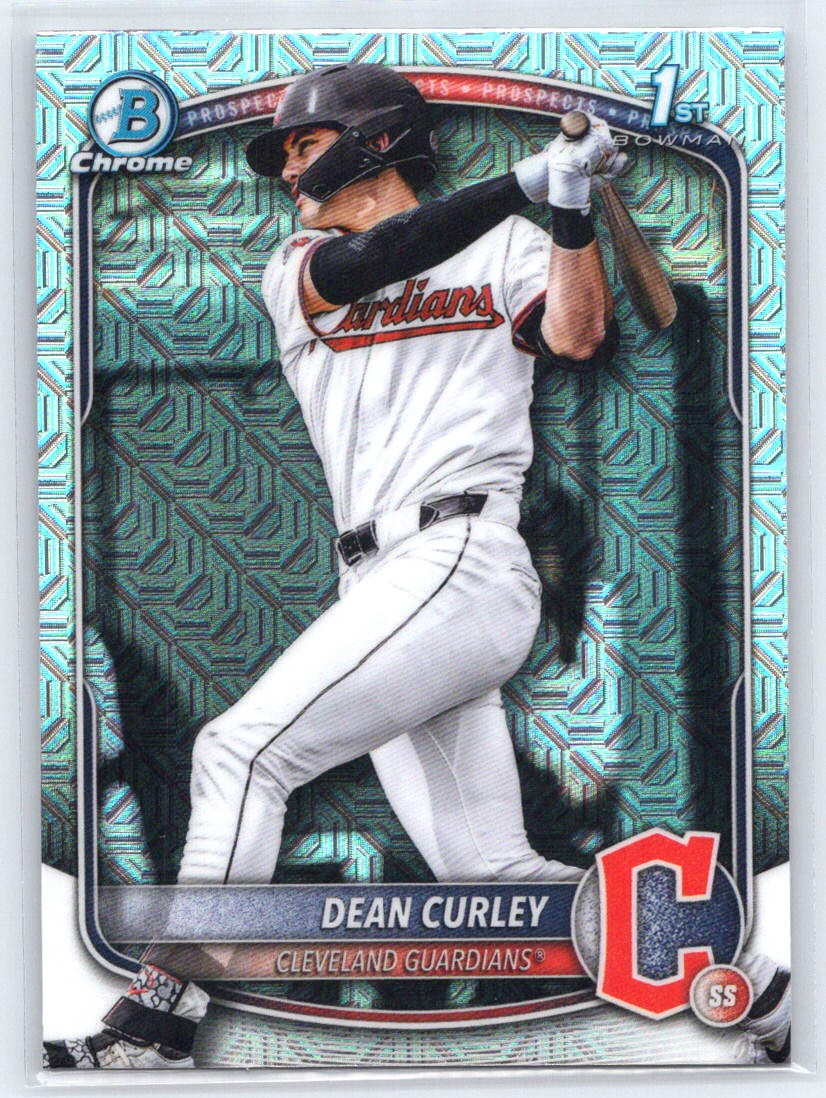 2025 Bowman Draft #BDC-129 Dean Curley Chrome Mojo Refractor