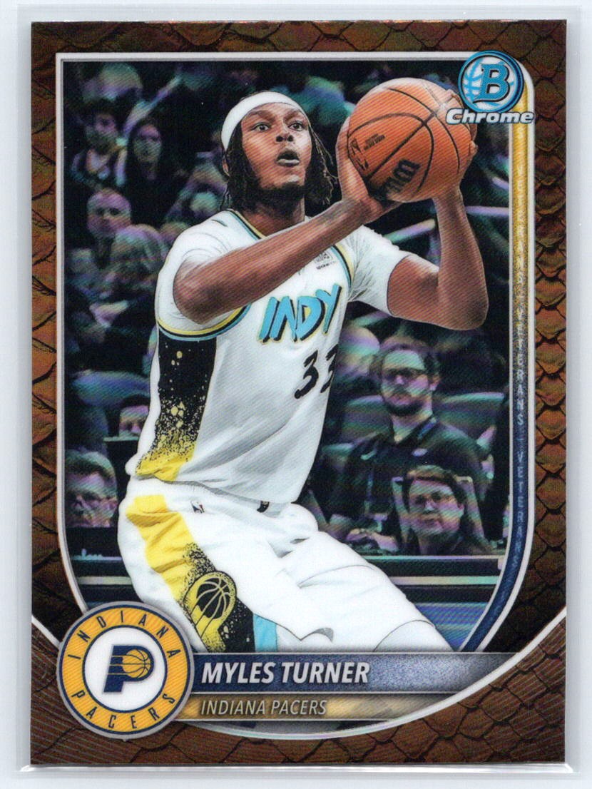 2025-26 Bowman #BCV-161 Myles Turner Chrome Reptilian Refractors