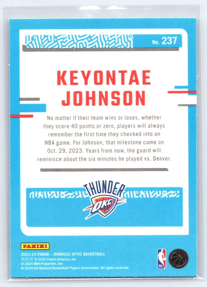 2023-24 Donruss Optic #237 Keyontae Johnson