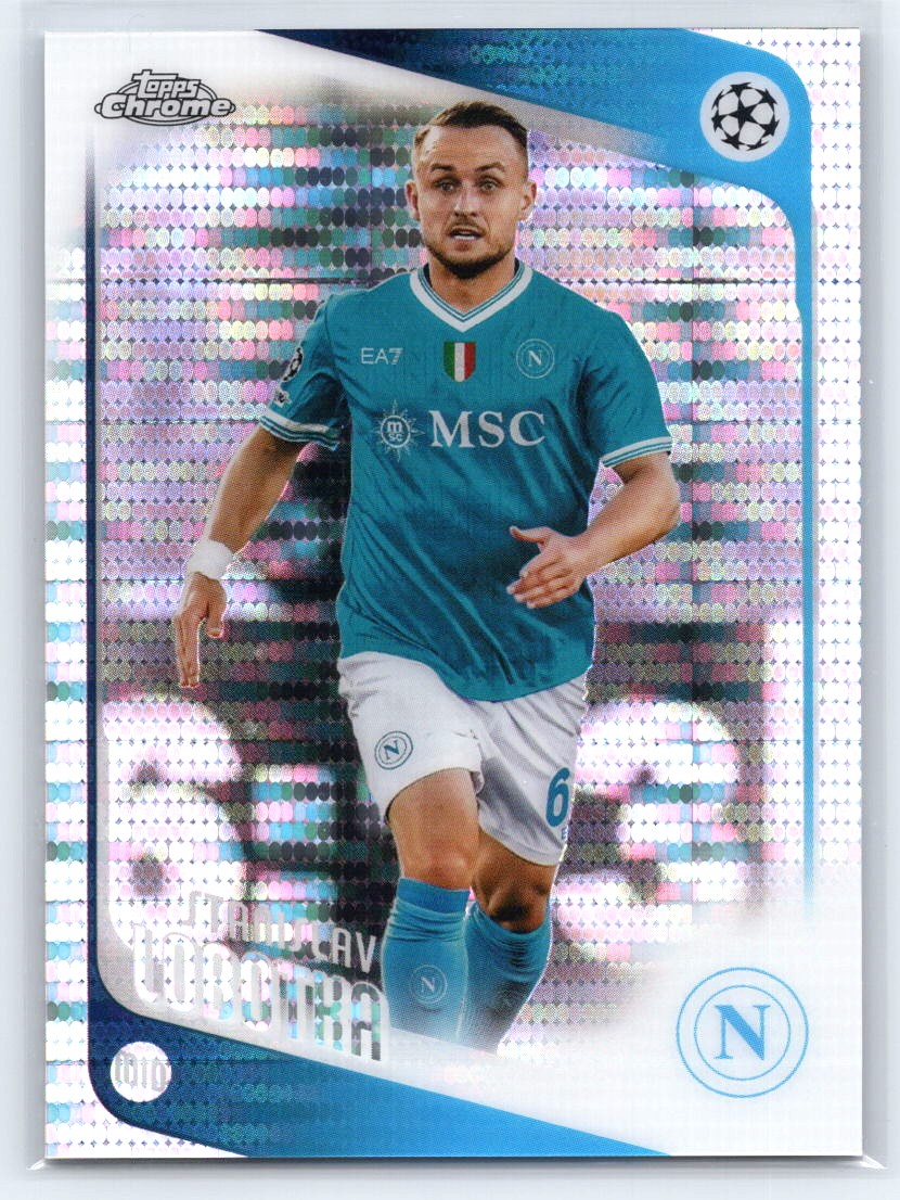 2025-26 Topps Chrome UEFA Club #11 Stanislav Lobotka Pulsar Refractor