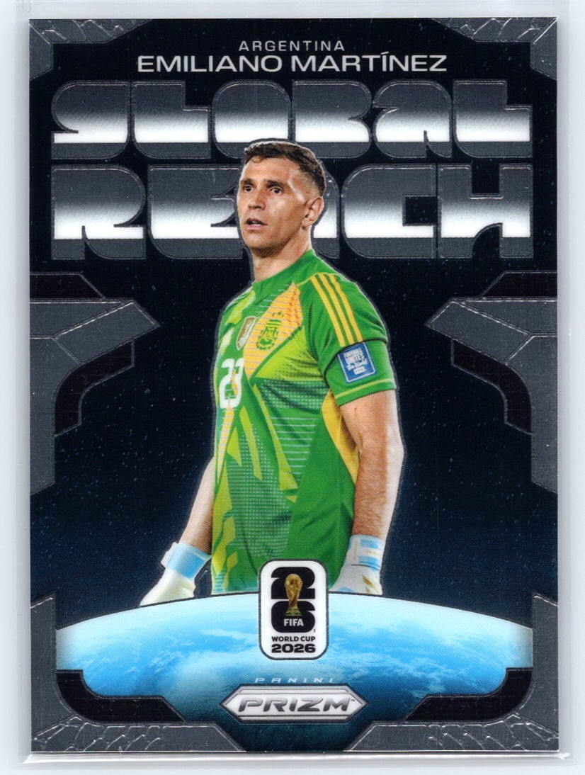 2026 Panini Prizm FIFA World Cup #22 Emiliano Martinez Global Reach Prizms