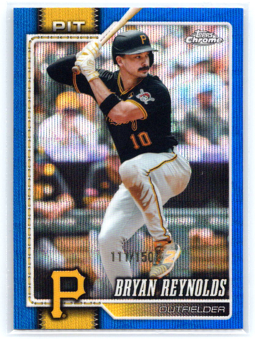 2026 Topps Chrome #163 Bryan Reynolds Blue Wave Refractors #/150