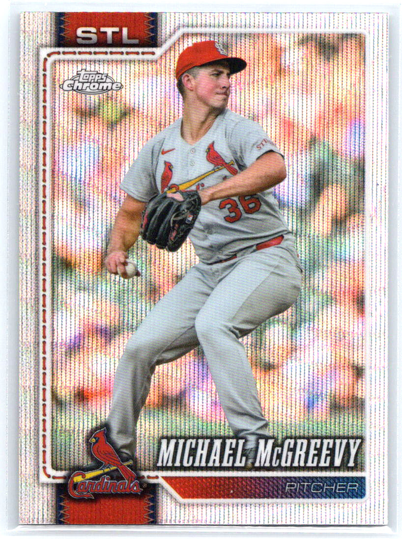 2026 Topps Chrome #90 Michael McGreevy Wave Refractors